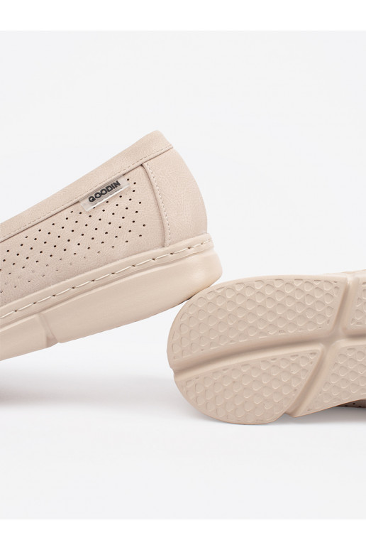 Ziloņkaula krāsas  mokasīni ze m elementem Ziloņkaula krāsas  mokasīni ze m elementem