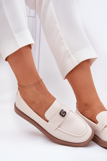 sieviešu mokasīni Eleganta stila  m Detalem Vinceza 62208 smilšu krāsas