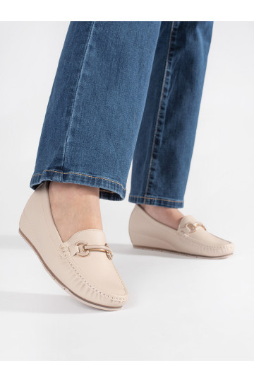 smilšu krāsas mokasīni  2