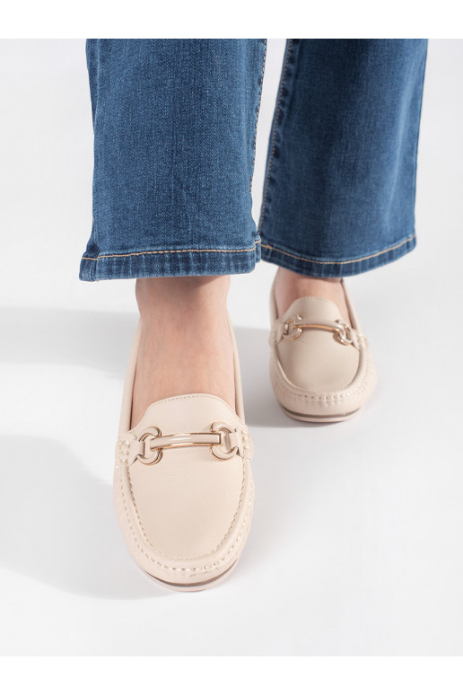 smilšu krāsas mokasīni 