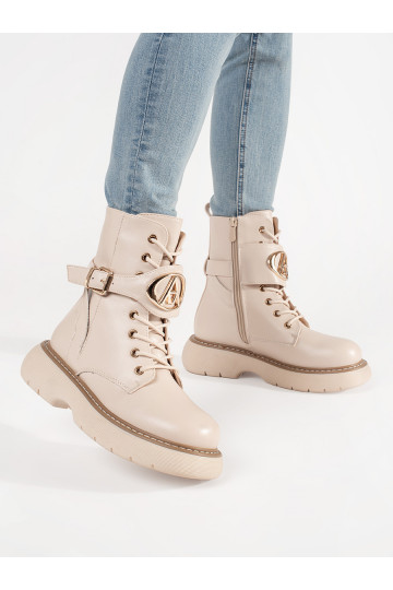 smilšu krāsas  sieviešu zābaki 2