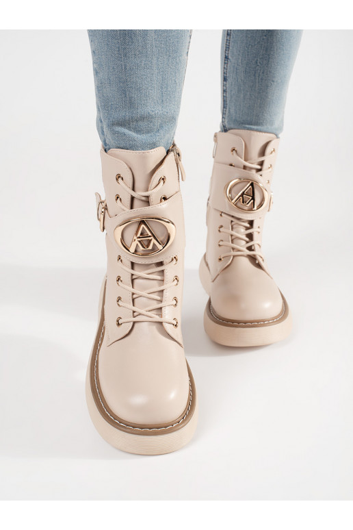 smilšu krāsas  sieviešu zābaki