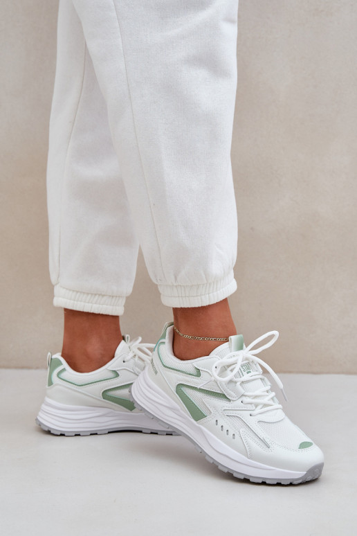 Sporta apavi sievietēm Big Star NN274A095 HI-POLY SYSTEM baltas-zaļas krāsas