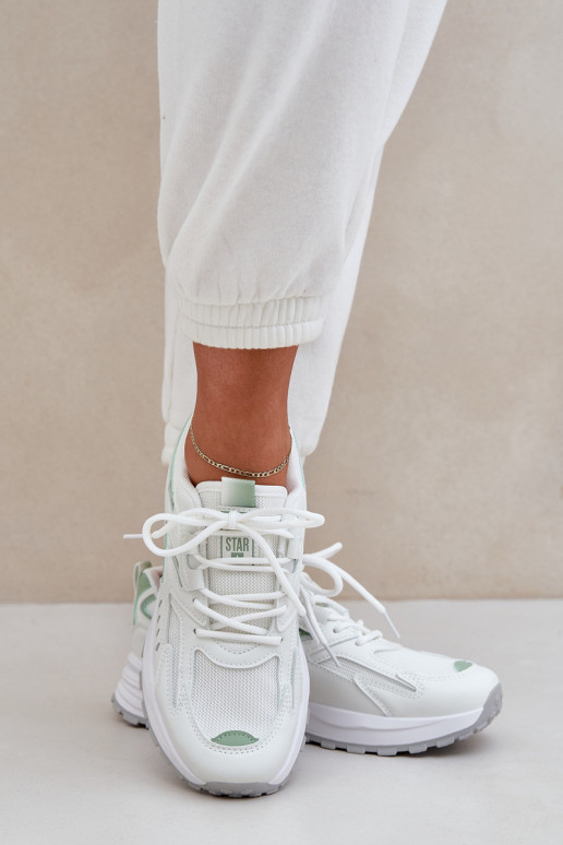 Sporta apavi sievietēm Big Star NN274A095 HI-POLY SYSTEM baltas-zaļas krāsas