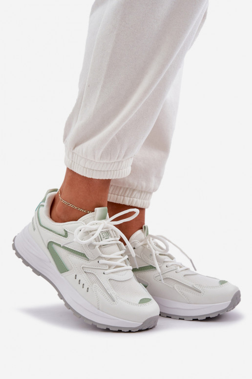 Sporta apavi sievietēm Big Star NN274A095 HI-POLY SYSTEM baltas-zaļas krāsas