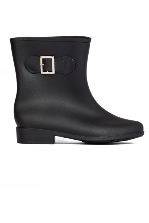 melnas krāsas gumijas zābaki Shelovet