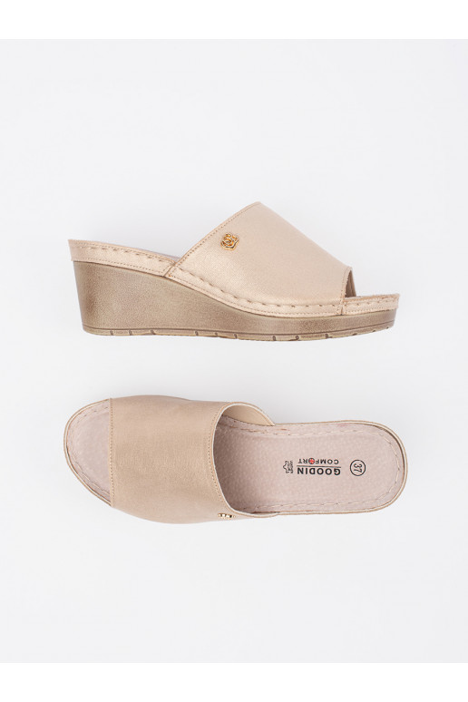 Zelta krāsas čības   