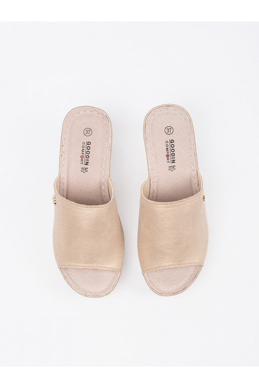 Zelta krāsas čības   