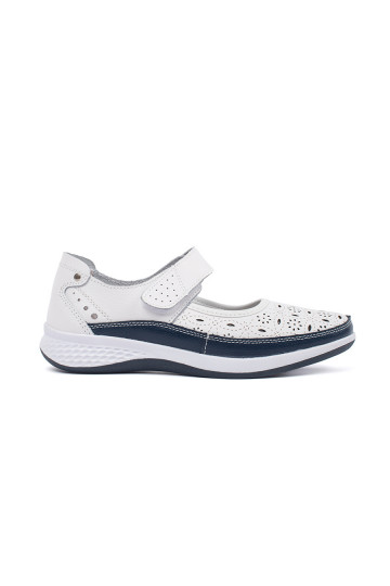 kurpes   balta krāsa-Zilas krāsas