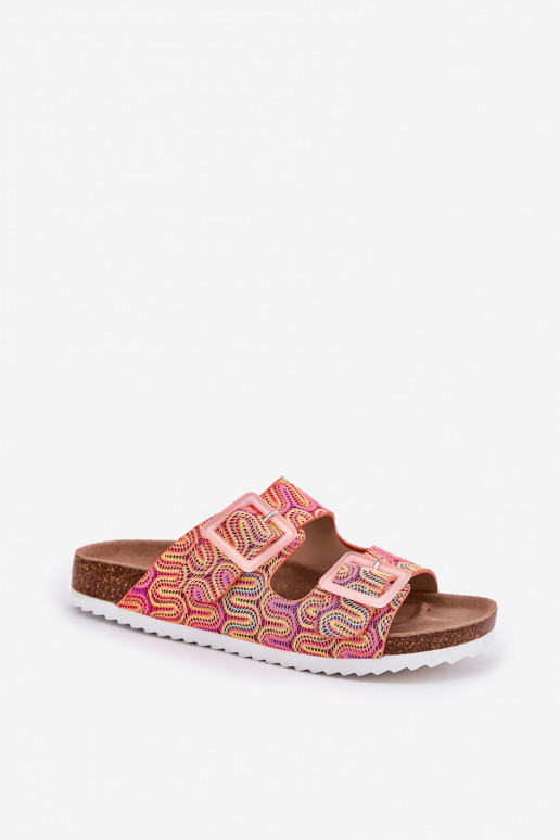 sieviešu čības ar sprādzēm  S.Barski RB51-006 oranžas krāsas sieviešu čības ar sprādzēm  S.Barski RB51-006 oranžas krāsas