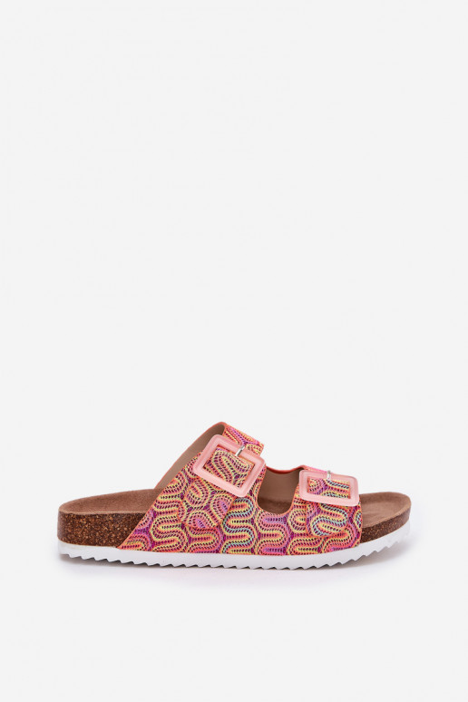 sieviešu čības ar sprādzēm  S.Barski RB51-006 oranžas krāsas sieviešu čības ar sprādzēm  S.Barski RB51-006 oranžas krāsas