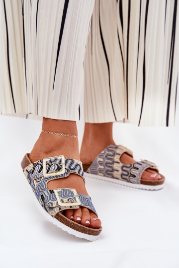 sieviešu čības ar sprādzēm  S.Barski RB51-006 smilšu krāsas 2