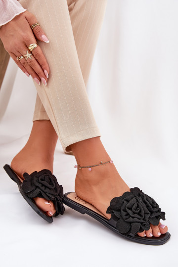 sieviešu čības ar platiem papēžiem  ami Melns Misorsse