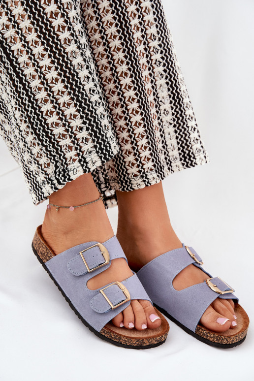 sieviešu čības  Ze Zelta krāsasmi ar sprādzēmmi Zilas krāsas Lisavionea