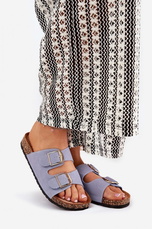 sieviešu čības  Ze Zelta krāsasmi ar sprādzēmmi Zilas krāsas Lisavionea