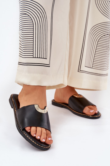 sieviešu čības Eko    Detalami Melns Mevith