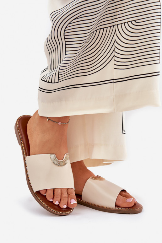 sieviešu čības Eko    Detalami smilšu krāsas Mevith