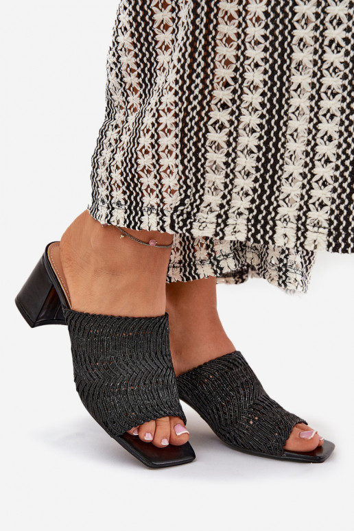 sieviešu čības  ar papēdi Melns Ciariloria