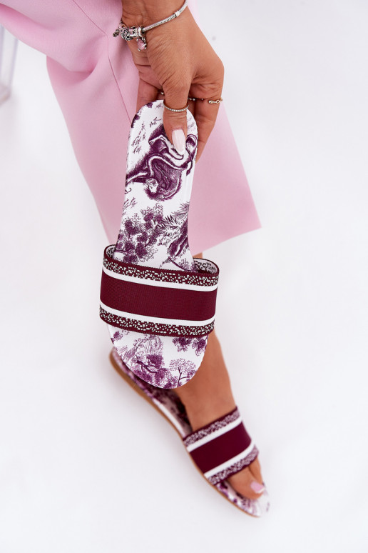  zempapēžu sieviešu čības bordo krāsas Leysi