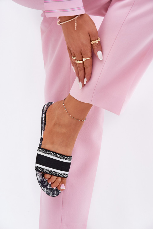  zempapēžu sieviešu čības Melns Leysi