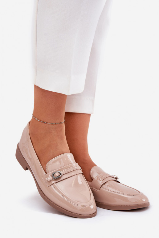 Lakoti mokasīni  dekorēti ar sprādzītēm smilšu krāsas Mollan Lakoti mokasīni  dekorēti ar sprādzītēm smilšu krāsas Mollan