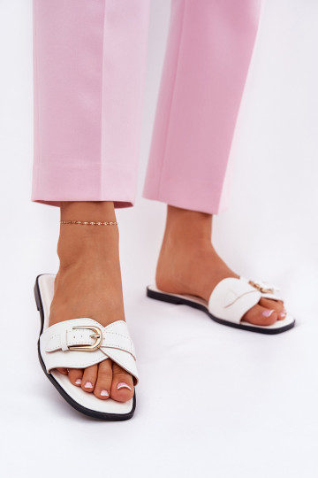 zempapēžu sieviešu čības  baltas krāsas Esiobb