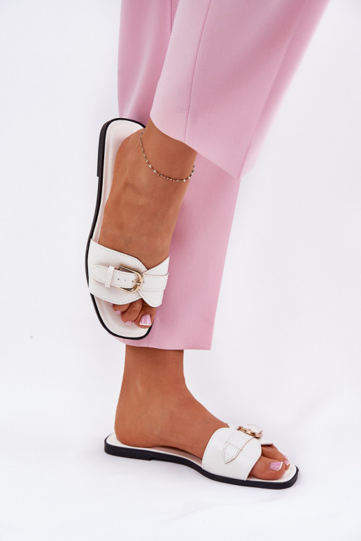 zempapēžu sieviešu čības  baltas krāsas Esiobb