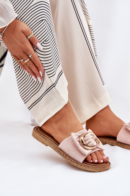 zempapēžu sieviešu čības  Detalem Rozā krāsas Nellodra