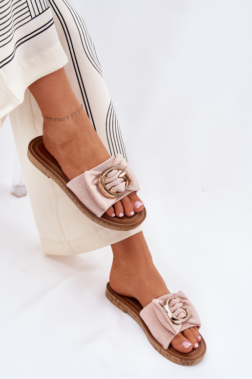 zempapēžu sieviešu čības  Detalem Rozā krāsas Nellodra