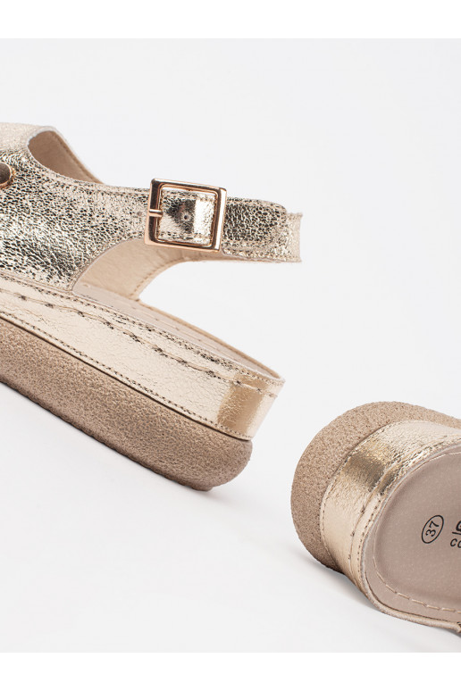 Zelta krāsas  kurpes 