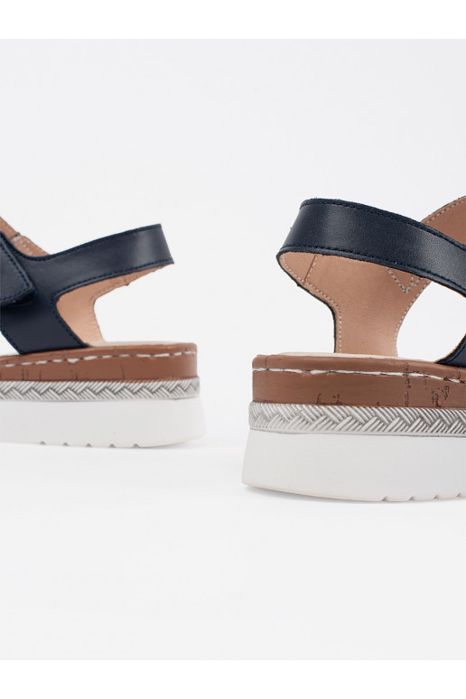 Baltas-Zilas krāsas kurpes ar platformu z m zdobieniem