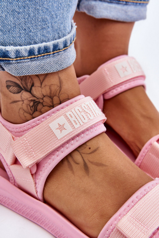  Sportiska stila sandales Big Star LL274729 Rozā krāsas