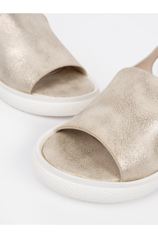 Zelta krāsas  kurpes 