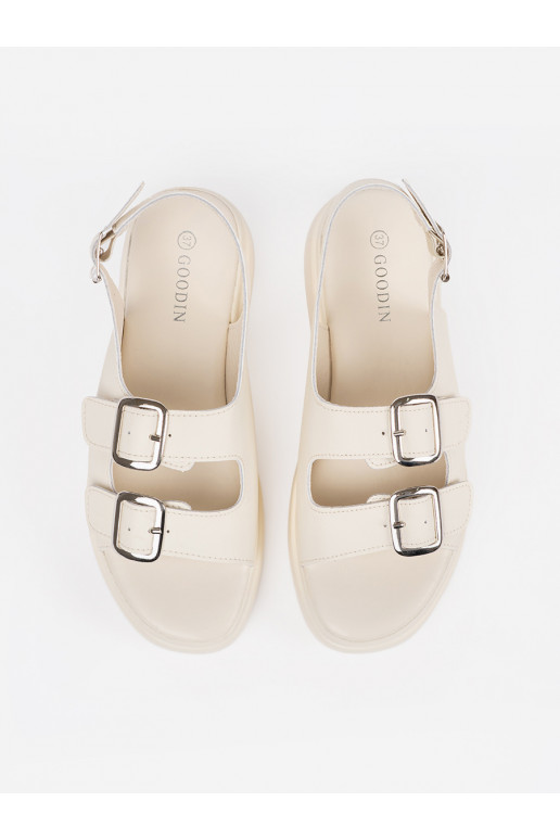 smilšu krāsas  kurpes ar platformu