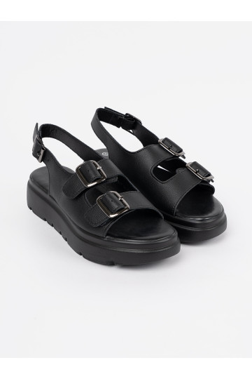 Melns  kurpes ar platformu 2