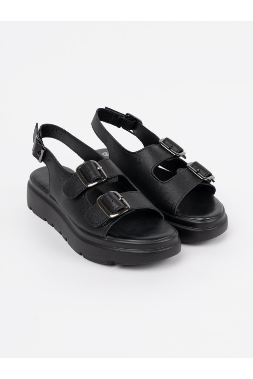 Melns  kurpes ar platformu