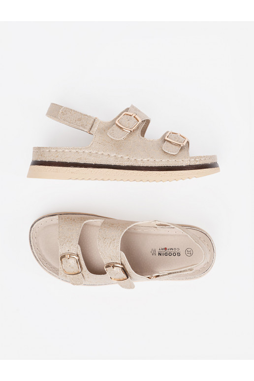 smilšu krāsas kurpes ze mi elementami