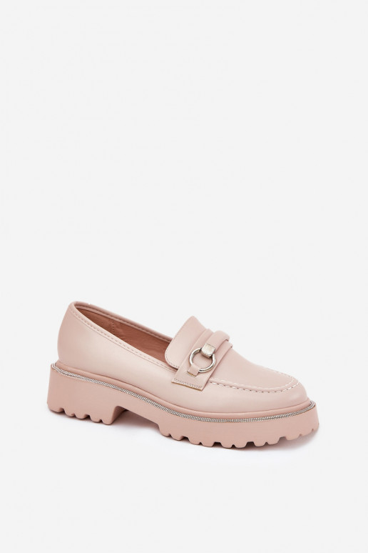 sieviešu mokasīni Dekorētas Cyrkoniami smilšu krāsas Patina sieviešu mokasīni Dekorētas Cyrkoniami smilšu krāsas Patina