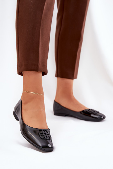 Laque Eleganta stila Balerīnas   Detalem Vinceza 17377 Melns