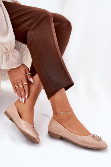 Laque Eleganta stila Balerīnas   Detalem Vinceza 17377 smilšu krāsas