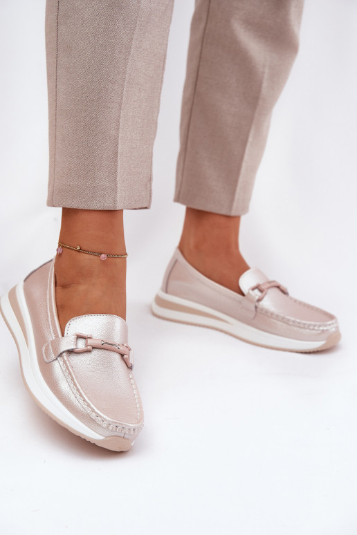 sieviešu mokasīni S.Barski GR51-598 Pērļu rozā   sieviešu mokasīni S.Barski GR51-598 Pērļu rozā