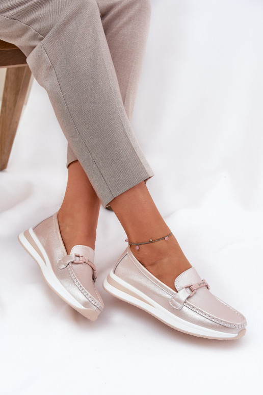 sieviešu mokasīni S.Barski GR51-598 Pērļu rozā   sieviešu mokasīni S.Barski GR51-598 Pērļu rozā