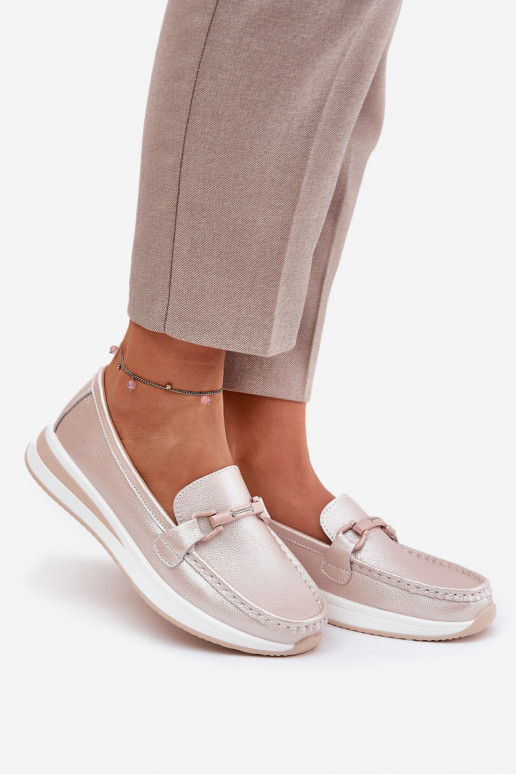 sieviešu mokasīni S.Barski GR51-598 Pērļu rozā   sieviešu mokasīni S.Barski GR51-598 Pērļu rozā