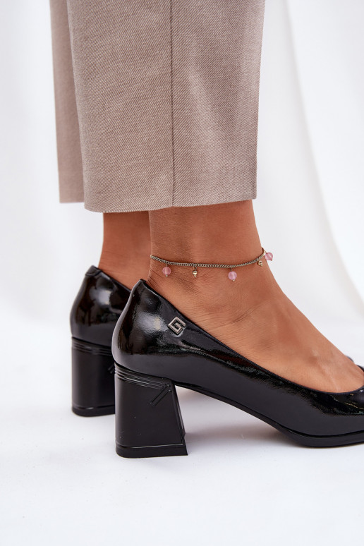   Laque Kurpes ar papēdi Vinceza 91130 Melns