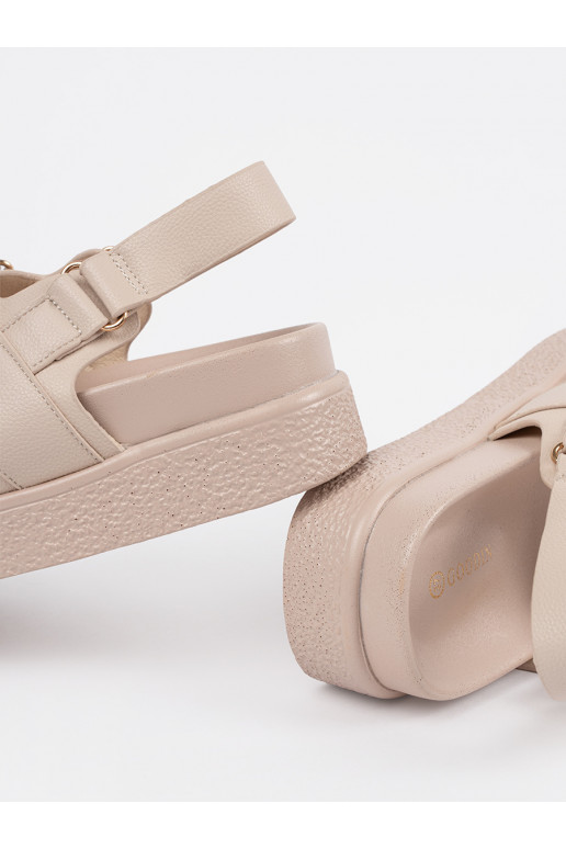 smilšu krāsas  kurpes ar platformu smilšu krāsas  kurpes ar platformu