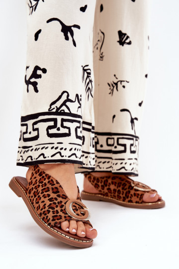 Līdzenas sandales ar... 2