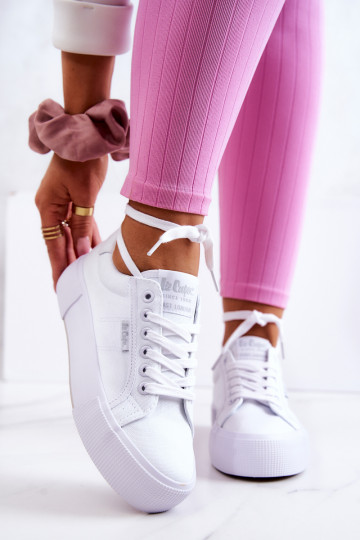 Sporta apavi ar platformu Lee Cooper LCW-22-31-0884L baltas krāsas