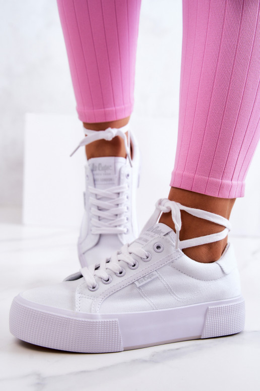 Sporta apavi ar platformu Lee Cooper LCW-22-31-0884L baltas krāsas Sporta apavi ar platformu Lee Cooper LCW-22-31-0884L baltas krāsas