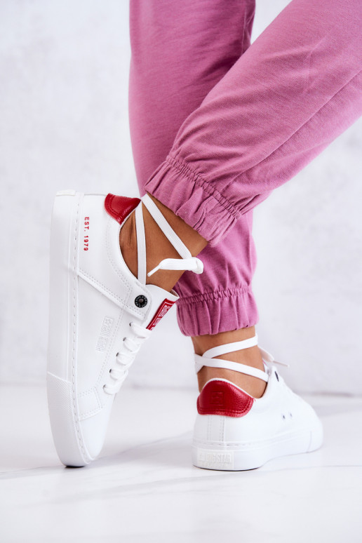 Sporta apavi Big Star JJ274212 Baltas-sarkanas krāsas   Sporta apavi Big Star JJ274212 Baltas-sarkanas krāsas