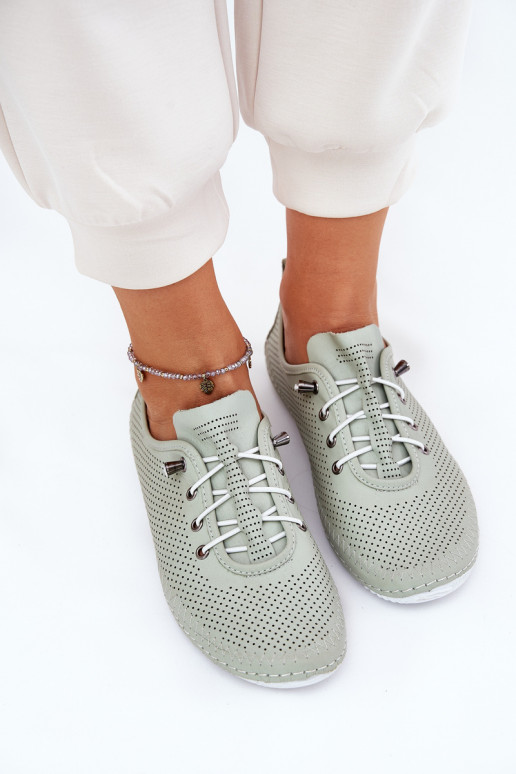 apavi  no dabīgas ādas Artiker 54C0833 zaļas krāsas